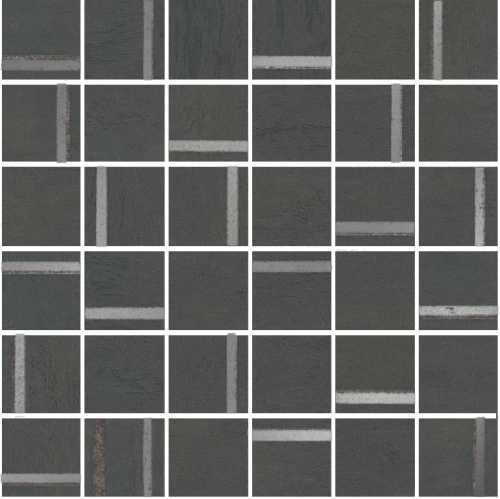 Kerama Marazzi SG640520/MM Декор Гварди 2 мозаичный антрацит матовый обрезной 30x30x0