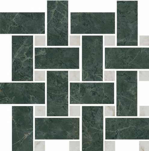 Мозаика Kerama Marazzi T038/SG6542 Серенада мозаичный зеленый лаппатированный 32x32