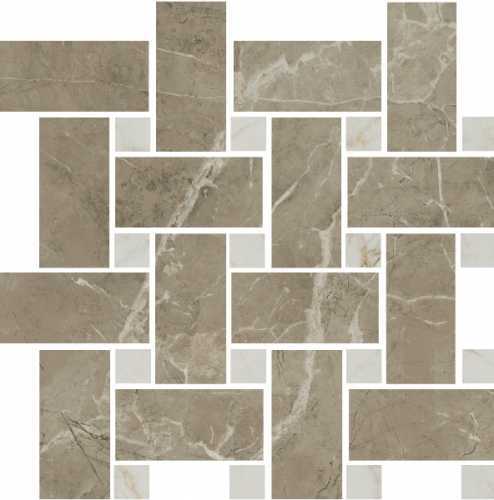Мозаика Kerama Marazzi T038/SG6541 Серенада мозаичный бежевый тёмный лаппатированный 32x32