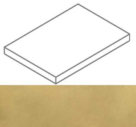Ступень Italon 620070002364 Continuum Brass Gold Scalino Angolare SX 33x160