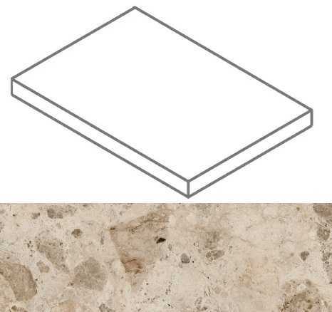 Ступень Italon 620070002353 Continuum Stone BeigeScalino Angolare DX 33x160