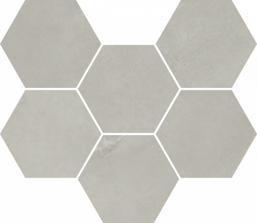 Мозаика Italon 620110000188 Continuum Silver Mosaico Hexagon 25x29