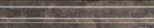 Бордюр Kerama Marazzi BLD014 Мерджеллина коричневый темный 15х3х16