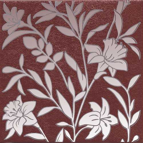 Декор Kerama Marazzi HGD/C568/5293 Барберино 4 бордо глянцевый 20x20