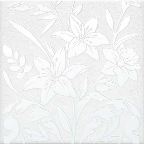 Декор Kerama Marazzi HGD/A567/5155 Барберино 3 белый глянцевый 20x20