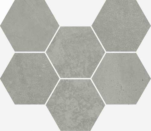 Italon 620110000109 Terraviva Грэй Мозаика Гексагон Нат Рет 25x29