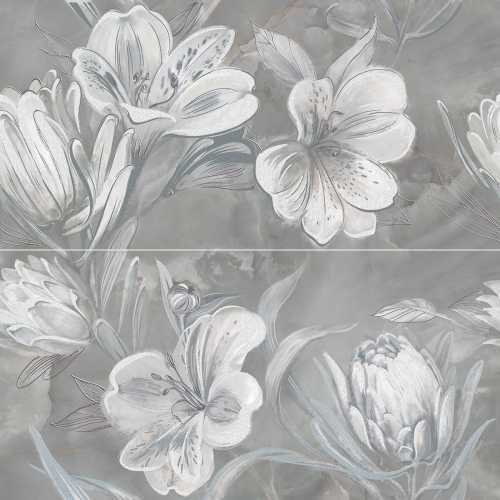 Панно Azori 588912003 Панно Opale Grey Flower 63x63