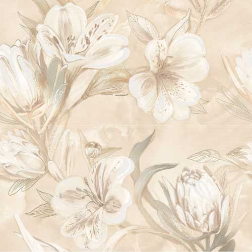 Панно Azori 589032003 Панно Opale Beige Flower 63x63