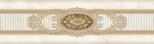 Eurotile Бордюр 553 ERMITAGE центр 8.5х29.5