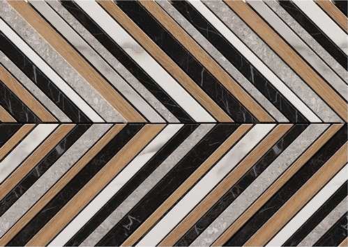 Мозаика FAP Ceramiche fNJ0 Roma Diamond Mosaico Spinato 25.5x29.5