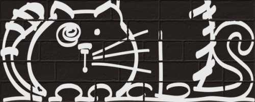 Декор VIVES Nuney-4 Negro 20*50