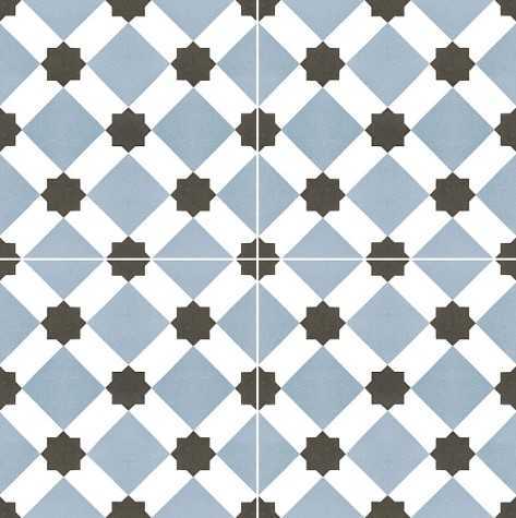 Плитка NiceKer Chic Howard Blue 45х45