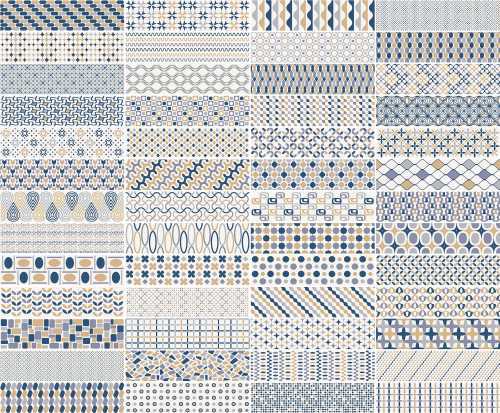 Плитка Sant Agostino Patternbrick Multi Cold 7.3x30