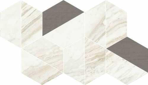 Декор Coliseumgres 620110000126 Trevi White Trapezium Matt 31.4x18