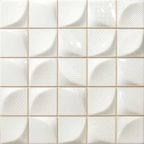 Плитка Dune 187475 3D White 25x25