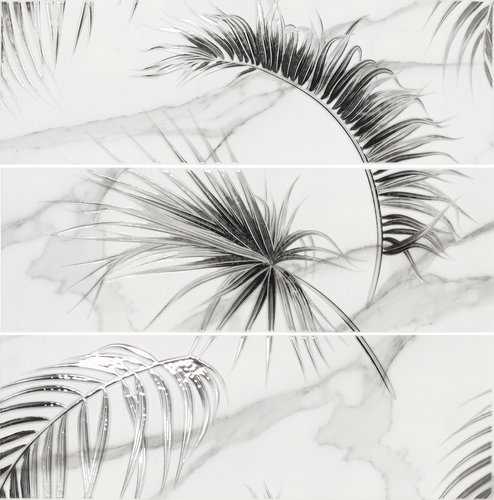 Панно Ape A036485 Decor Set (3) Areca Matt 25*75