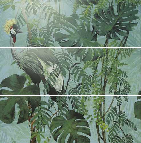 Панно Ape A036267 Decor Set (3) ABC Virnia Turquoise 40*120