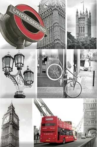 Панно Absolut Keramika Monocolor Composicion London Calling D 15х22.5