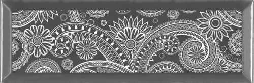 Декор Absolut Keramika Monocolor Decor Silver 7.5х15