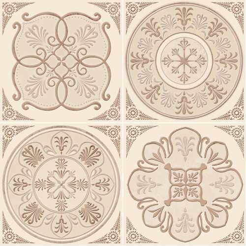Декор Absolut Keramika Monocolor Set Chalet (4pzs) 10х10