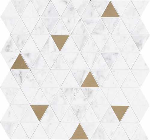 Мозаика Marazzi Italy M8H0 Allmarble Wall Altissimo Satin Mosaico Tria 40х43
