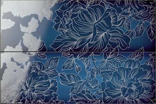Панно Iris Ceramica 835007 SLIDE Comp. Flowers Ocean 40x60