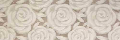 Декор Porcelanite Dos Lyon 9535 Crema Relieve Rose Rectificado 30x90