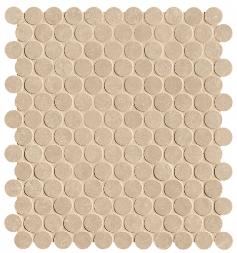 Мозаика FAP Ceramiche fRNJ Nobu Beige Gres Round Mosaico Matt 29
