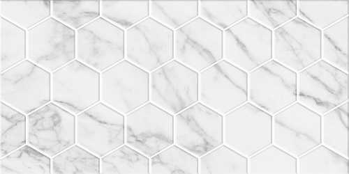 Березакерамика Декор Marble Гексо белый 30х60