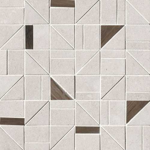 Мозаика FAP Ceramiche fOSM Nux White Gres Outline Mosaico 30x30
