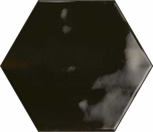 Плитка Ribesalbes PT03127 Hex Nero Graphito Glossy 15x17