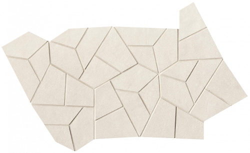 Мозаика FAP Ceramiche fPRQ Sheer White Gres Fly Mosaico 25x41