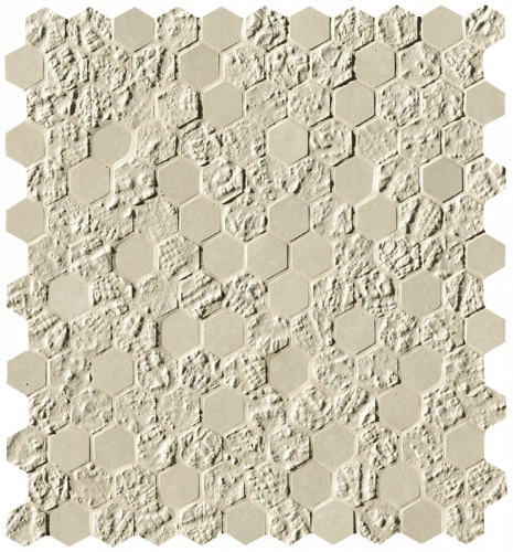 Мозаика FAP Ceramiche fOYU Bloom Beige Print Esagono Mosaico 29
