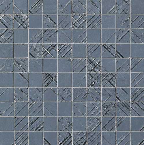 Мозаика FAP Ceramiche fOY0 Bloom Metal Blue Silver Mosaico 30