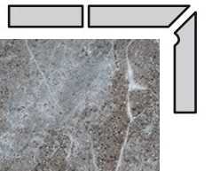 Interbau Плинтус ступени правый Abell 274 31x8