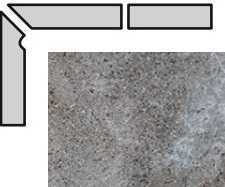 Interbau Плинтус ступени левый Abell 274 31x8