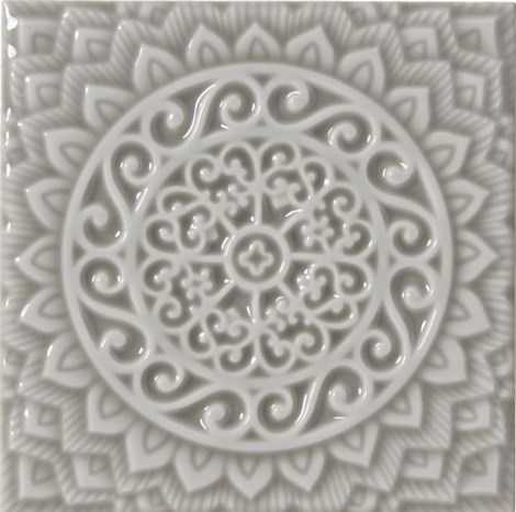 Декор Adex ADST4080 RELIEVE MANDALA UNIVERSE GRAYSTONE 14