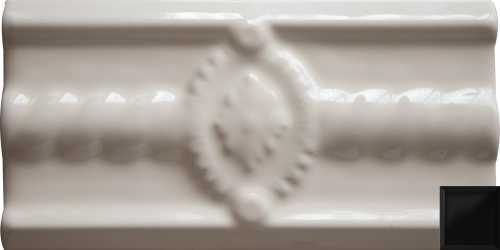 Бордюр Cevica Medallon Negro 7.5*15