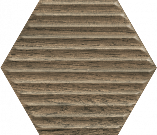 Плитка Paradyz Serene Brown Heksagon Struktura 19.8x17.1