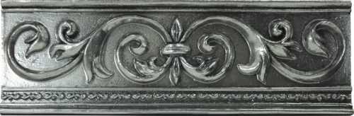Gracia Ceramica Бордюр Casa Bella серебристый 8x25