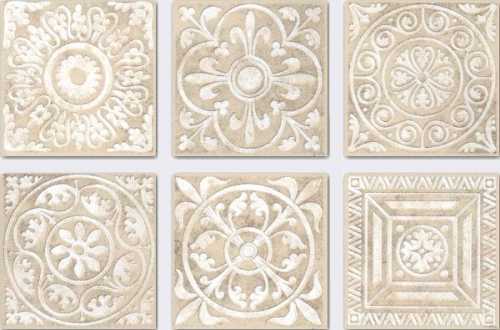 Декоративная вставка Kerama Marazzi A1294/SG1550 Сонет беж 4.7x4.7