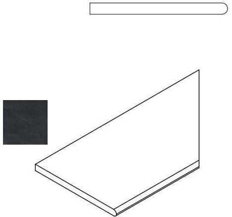 Бордюр Italon 620090000414 TITANIO BORDO ROUND DX 30x60