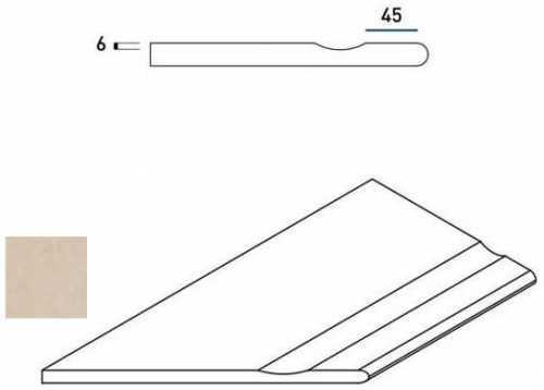 Бордюр Italon 620090000398 MAGNESIO BORDO SVASATO ROUND SX 30x60