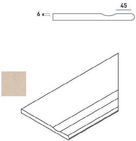 Бордюр Italon 620090000397 MAGNESIO BORDO SVASATO ROUND DX 30x60