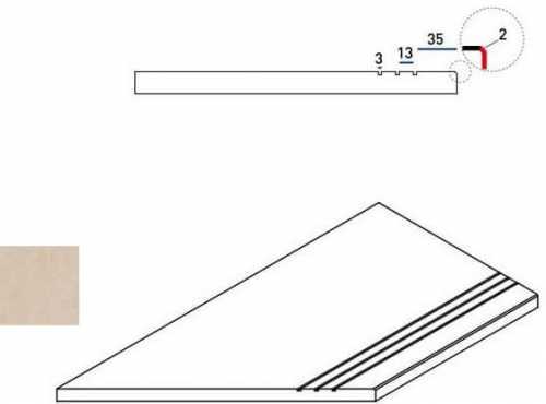 Бордюр Italon 620090000407 MAGNESIO BORDO GRIP SX 30x60