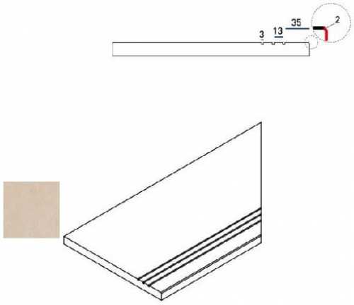 Бордюр Italon 620090000406 MAGNESIO BORDO GRIP DX 30x60