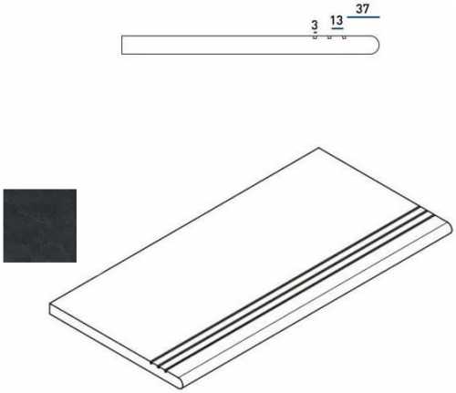 Ступень Italon 620040000067 TITANIO GRADINO ROUND GRIP 30x60
