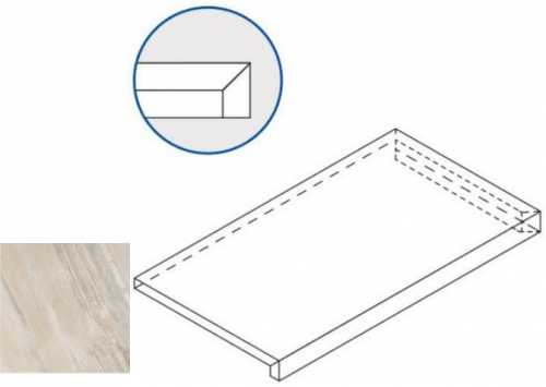 Ступень Italon 620070000695 White X2 SCALINO ANGOLARE DX 30x60