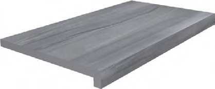 Kerama Marazzi DL600400R20/GLF Ступень клеёная тип L Роверелла серый 34х60