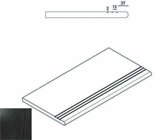Ступень Italon 620040000030 CARBON GRADINO ROUND GRIP SX 30x60